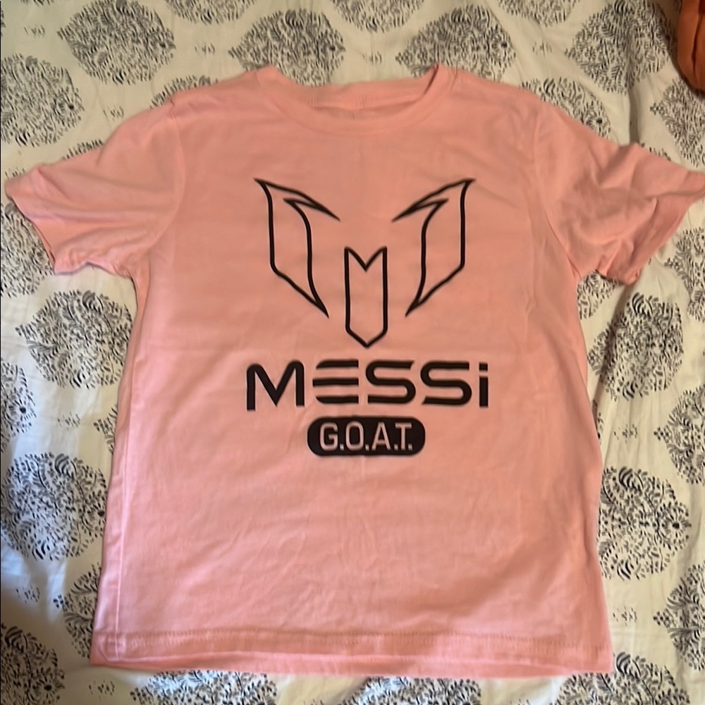 New without tags. Pink Messi shirt- youth small